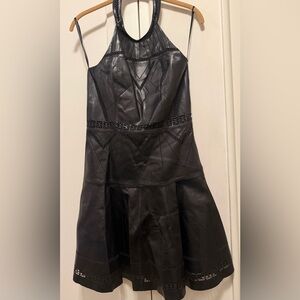 Parker  100% Genuine Leather Dress - Black - Size S